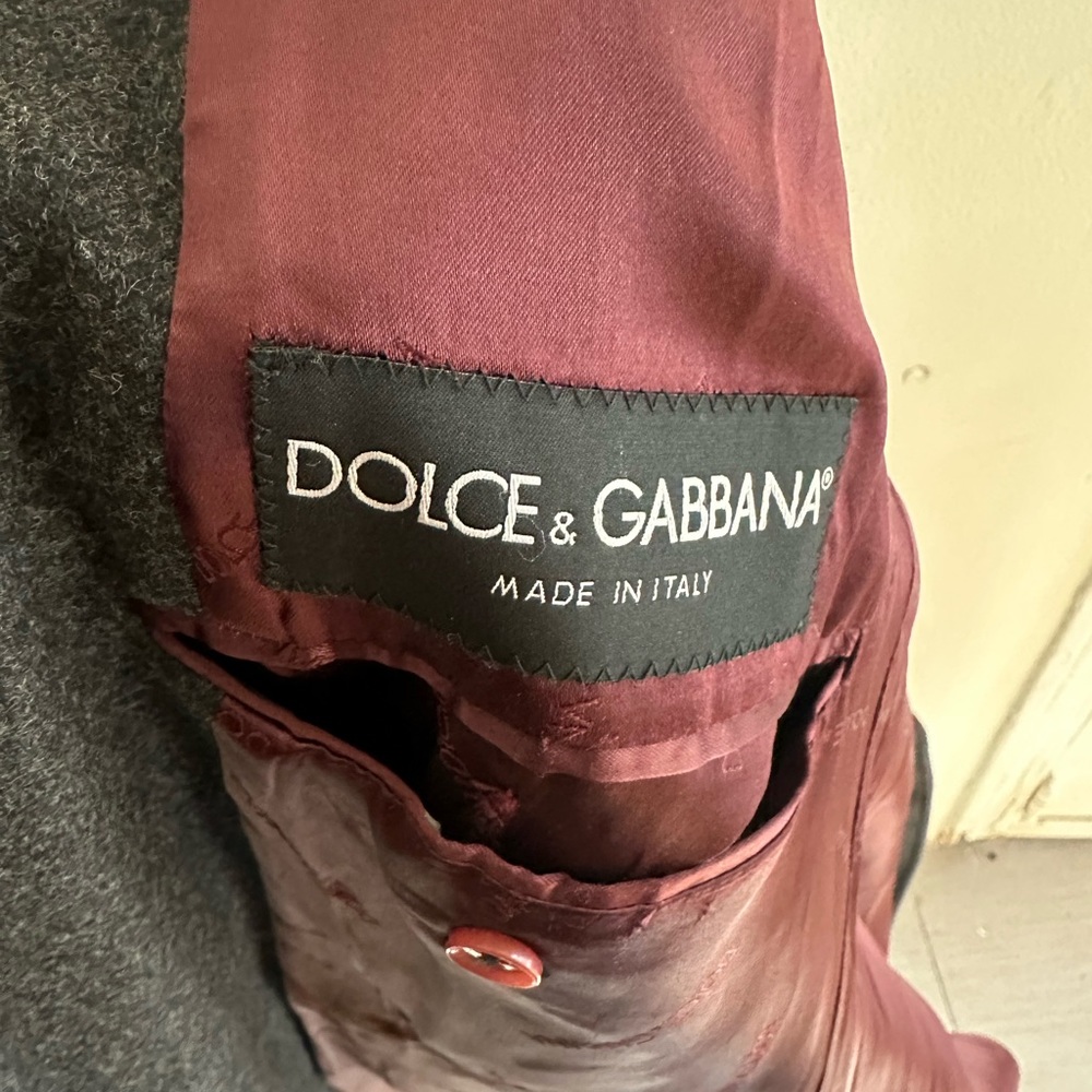 Dolce&Gabbana pre-owned notched lapels single breasted coat 75%wool 25% polyamid - Picture 5 of 5